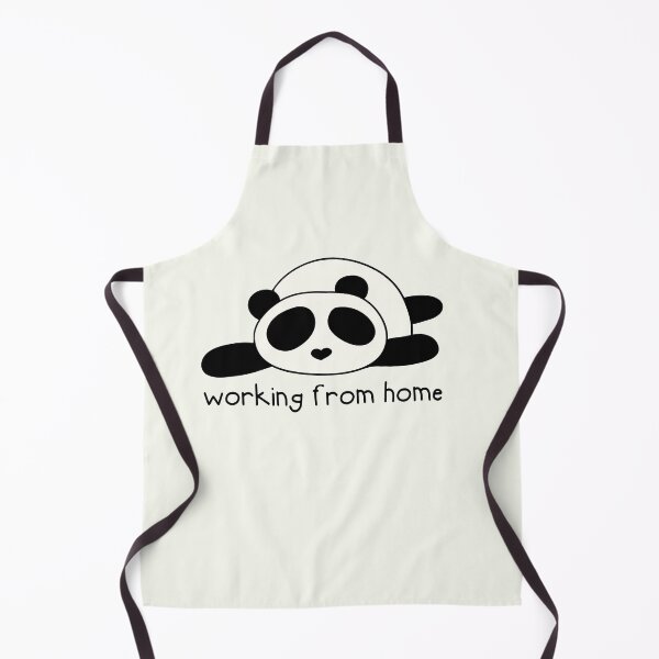 Item preview, Working From Home Funny Panda Bear designed and sold by GrimButterfly.