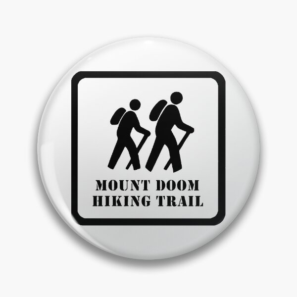 Item preview, Mount Doom Hiking Trail Sign designed and sold by SignMyChestTees.