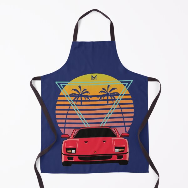 Item preview, Ferrari F40 80s Retro Synthwave Outrun Style designed and sold by Miles & Myles.