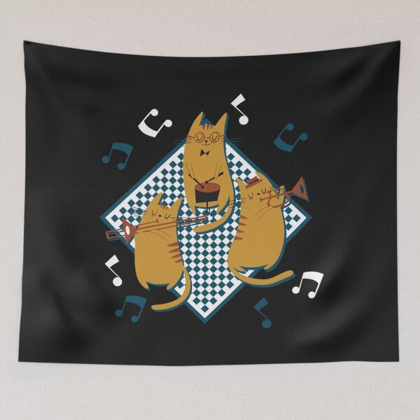 Item preview, Jazz Band Cool Jazz Cats Trio Ska Music designed and sold by MertieStark.