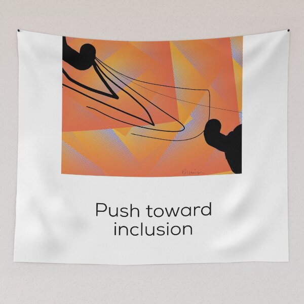 Aperçu de l'œuvre Pousser vers l'inclusion créée et vendue par headtrackerart.