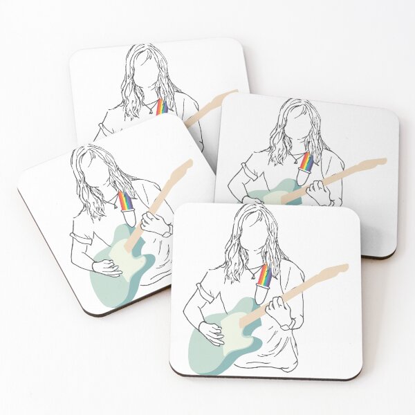 Item preview, Julien Baker Line Drawing Colored Guitar designed and sold by Designer's Mixtape.