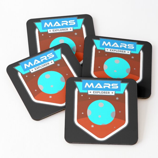 Item preview, Mars Planetary Explorer Sticker - Blue Red Brown designed and sold by NoMatterLab.
