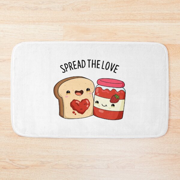 Item preview, Spread The Love Funny Jam and Bread Puns  designed and sold by punnybone.
