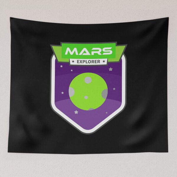 Item preview, Mars Planetary Explorer Sticker - Green Purple designed and sold by NoMatterLab.