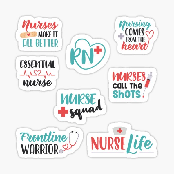 Nursing sticker bundle of nursing sticker svg files for cricut sticker hero  sticker file healthcare sticker pack hospital DIGITAL DOWNLOAD