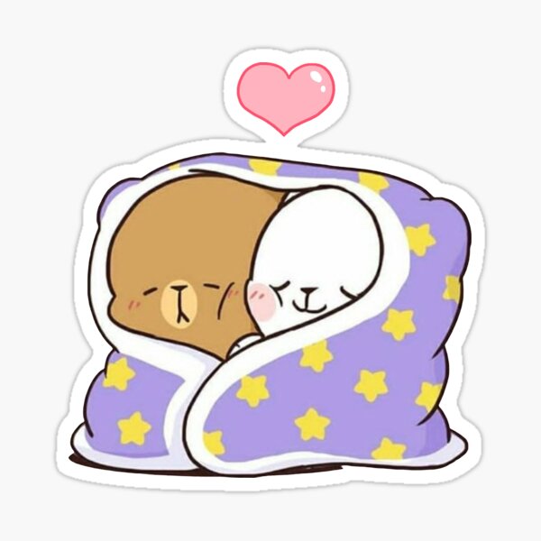 ours de dessin animé mignon Sticker