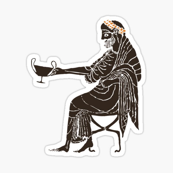 Dionysus - God of Wine & Dance Sticker
