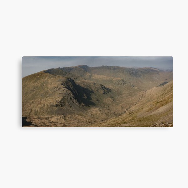Helvellyn Range & Grizedale from the summit of Fairfield, English Lake District Canvas Print