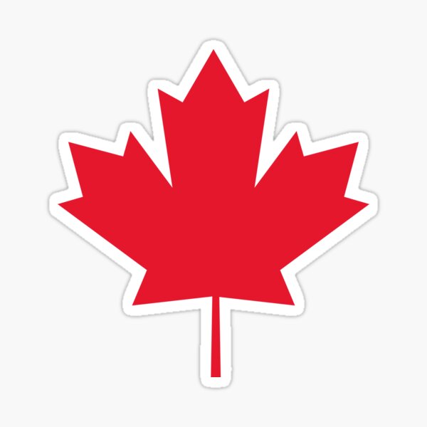 Vintage Canada Flag Canadian Flag Maple Leaf Sticker For Sale By Shopzaza Redbubble