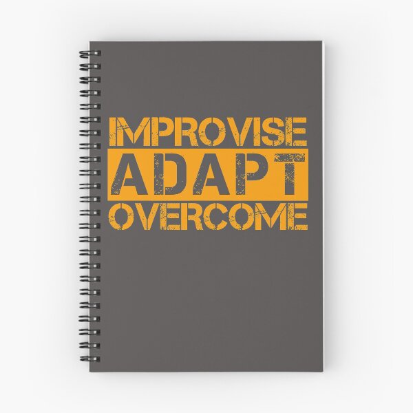 Item preview, Improvise adapt overcome Orange, Grey - motivational designed and sold by Honest-Quotes.