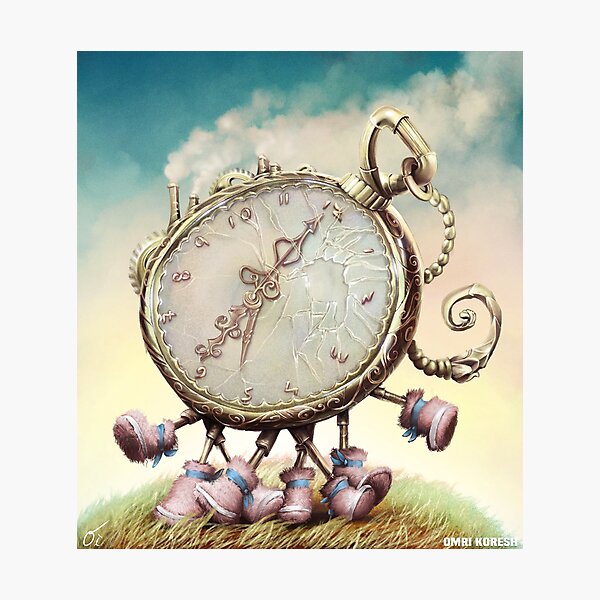 Cute Walking watch, wonderland Photographic Print