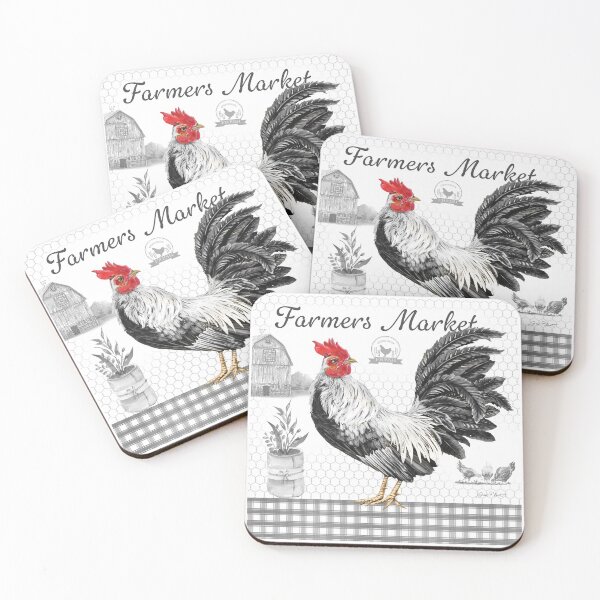 Item preview, Plaid Country Rooster B designed and sold by Jean Plout.