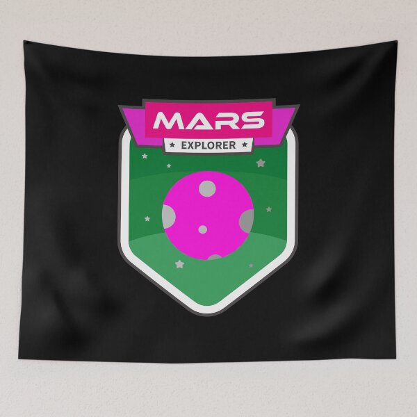 Item preview, Mars Planetary Explorer Sticker - Pink Green designed and sold by NoMatterLab.