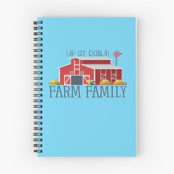 Item preview, Up at Dawn Farm Family (on Blue) designed and sold by PawsitiveMum.