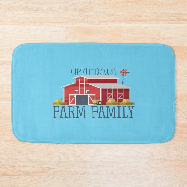 Item preview, Up at Dawn Farm Family (on Blue) designed and sold by PawsitiveMum.
