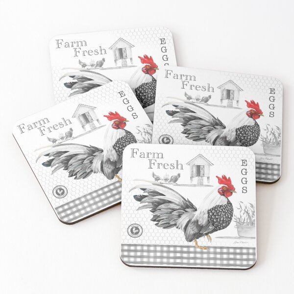 Item preview, Plaid Country Rooster A designed and sold by Jean Plout.