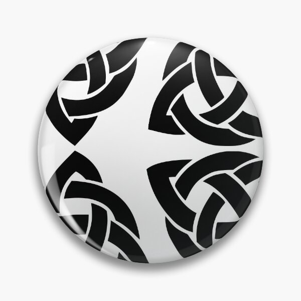 Item preview, Celtic knot 3 point rotated 60 deg and repeated four times , retro old world scotts,scotland designed and sold by Tramontane Designs.