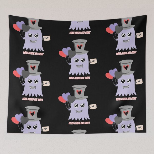 Item preview, Cute Ghost Romantic Halloween Anniversary Birthday Vampire Love designed and sold by ICRainbowMoons.