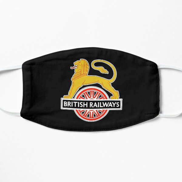 BRITISH RAILWAYS. BR. SIGN. First logo. British Railways. Cycling Lion. Flat Mask
