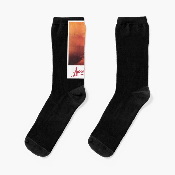 APOCALYPSE NOW. Movie, Film, OLD Poster, ON BLACK. Socks