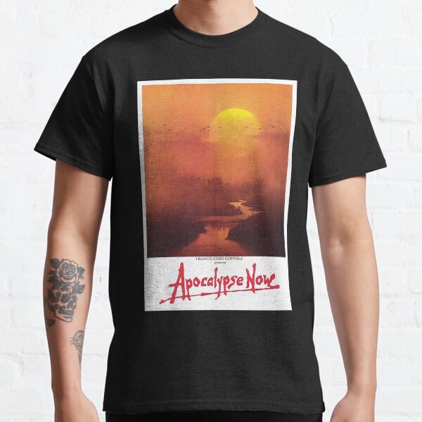 APOCALYPSE NOW. Movie, Film, OLD Poster, ON BLACK. Classic T-Shirt