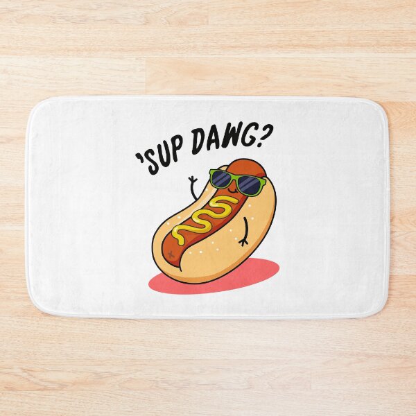 Item preview, Sup Dawg Funny Hot Dog Puns  designed and sold by punnybone.