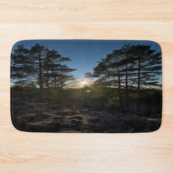 Item preview, Glaring sunset between trees designed and sold by frankuffmann.