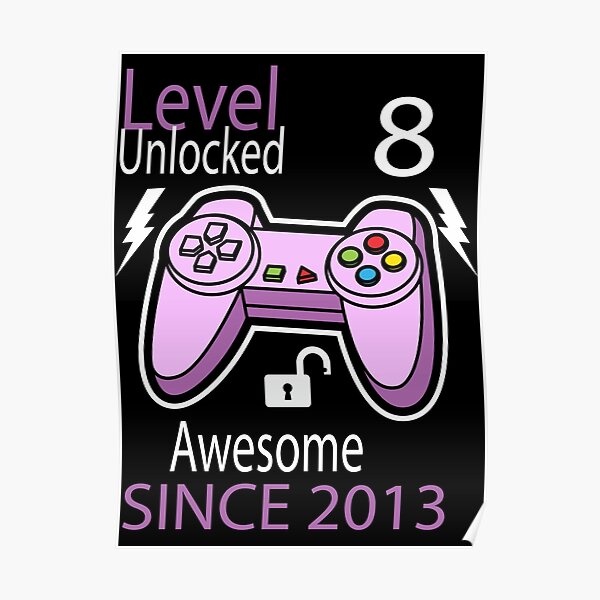 "Gaming design for 8 year old girls" Poster by sppsdesign Redbubble
