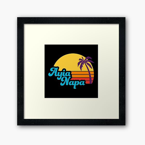 Ayia Napa - Top Cyprus Holiday Destination Framed Art Print
