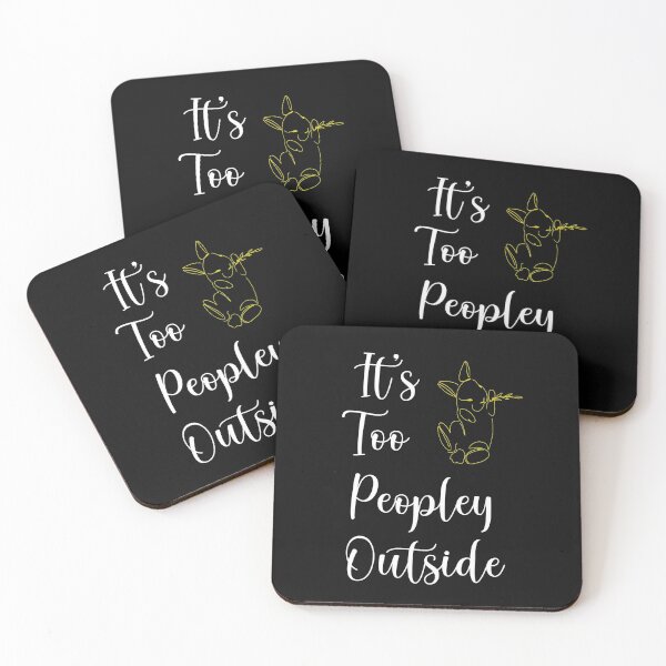 Item preview,  It's Too Peopley Outside,Funny T-Shirt,Womens Graphic Tee, Cute T-Shirt, Way Too Peopley Outside Shirt Tee, Introvert Tee designed and sold by Trendy Shirt.