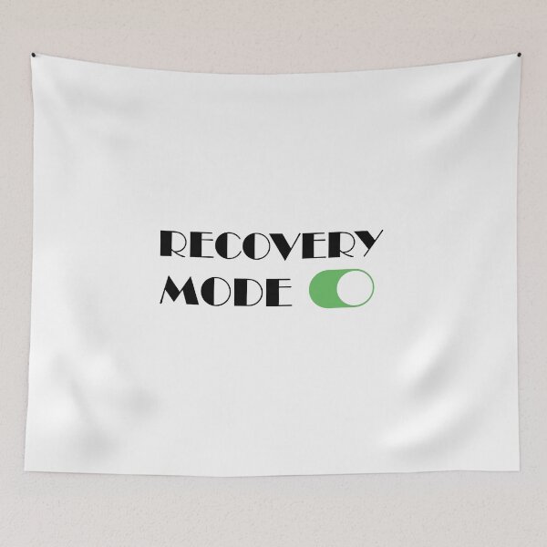 Item preview, Recovery mode on - Funny sarcastic quote about gym, fitness, bodybuilding, cardio designed and sold by metin1331.