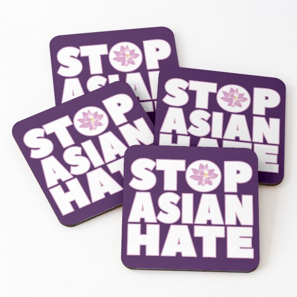 Item preview, Stop Asian Hate with Lotus Flower designed and sold by Happy Puppy Print On Demand.