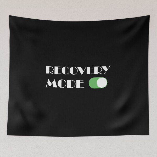 Item preview, Recovery mode on - Funny sarcastic quote about gym, fitness, bodybuilding, cardio designed and sold by metin1331.