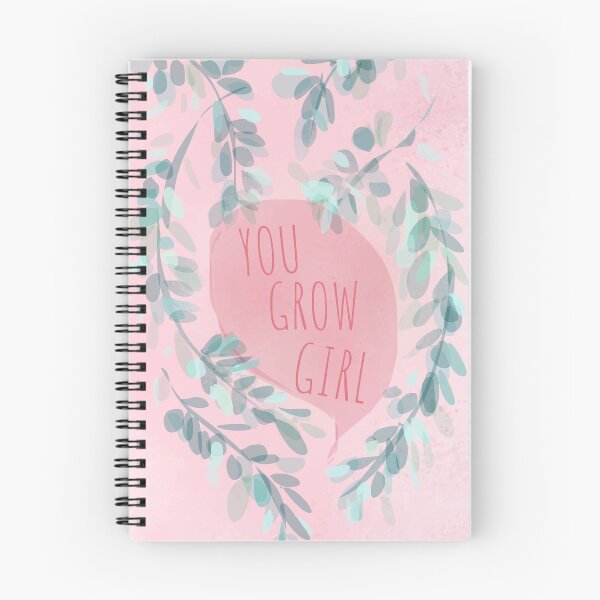 Item preview, You Grow Girl Motivational Illustration - Pink Texture designed and sold by Michelebuttons.