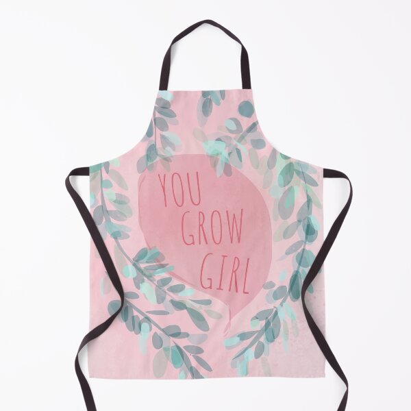 Item preview, You Grow Girl Motivational Illustration - Pink Texture designed and sold by Michelebuttons.