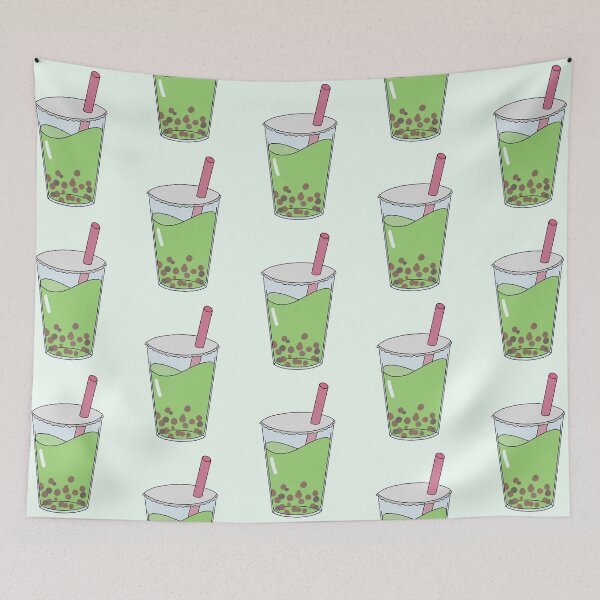 Item preview, bubble tea (matcha milk tea) designed and sold by Diygurugirl.