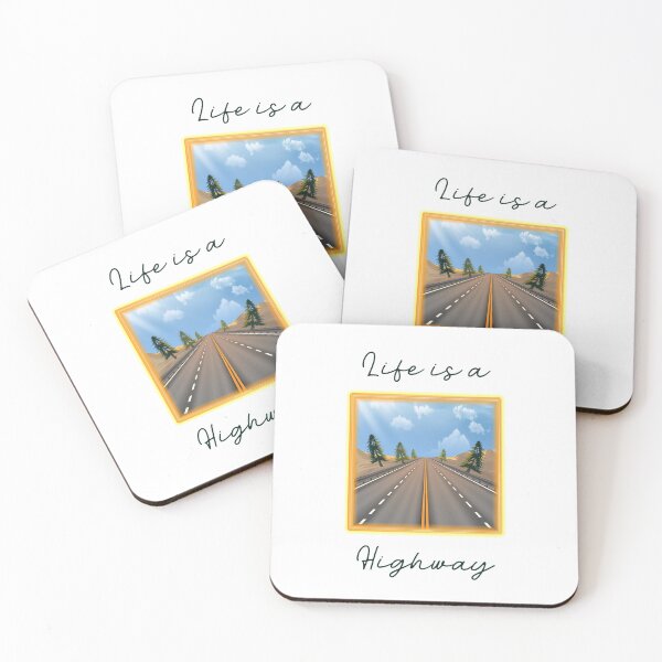 Item preview, Life is a Highway! (Daytime on White) designed and sold by PawsitiveMum.