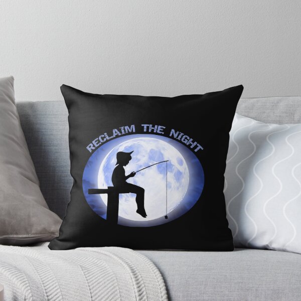 Item preview, Reclaim The Night Boy Fishing on the Dock During the Full Moon designed and sold by KeysTreasures.