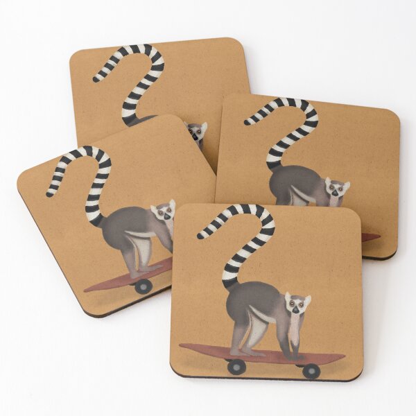 Item preview, Lemur on a skateboard  designed and sold by Pam Brisse.