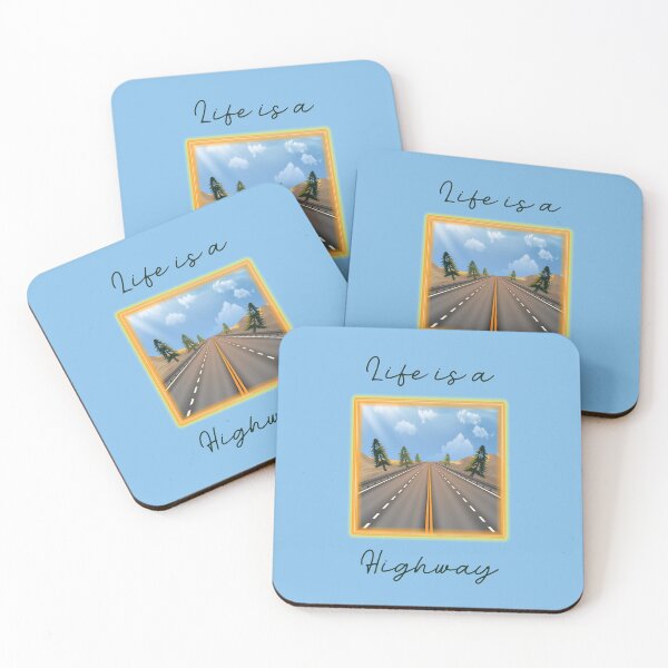 Item preview, Life is a Highway! (Daytime on Blue) designed and sold by PawsitiveMum.