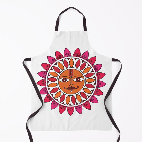 Item preview, Madhubani Painting of a Sun, Indian Folk Painting designed and sold by Gurunath Bhadekar.