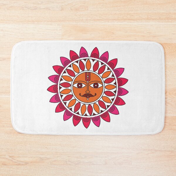 Item preview, Madhubani Painting of a Sun, Indian Folk Painting designed and sold by Gurunath Bhadekar.