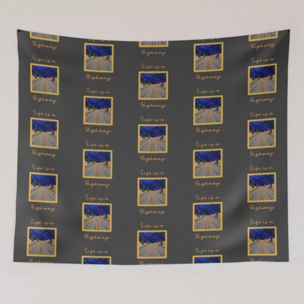 Item preview, Life is a Highway! (Nighttime on Grey) designed and sold by PawsitiveMum.