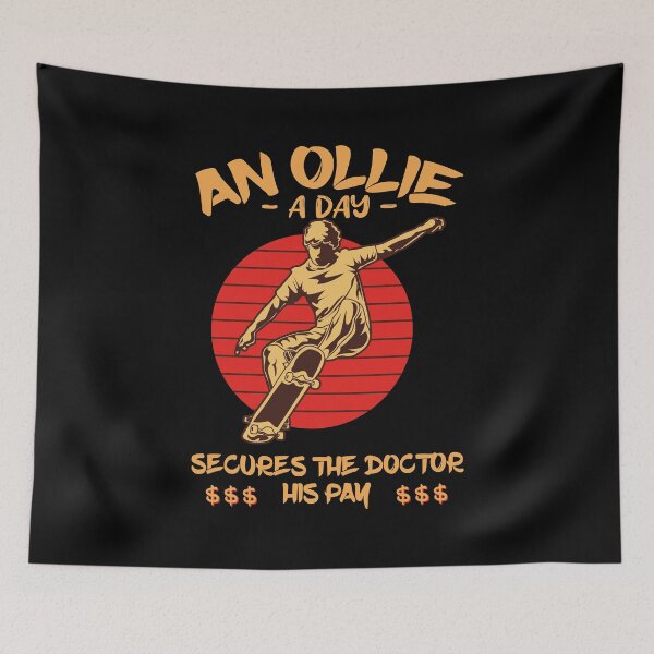 Item preview, An Ollie A Day Secures The Doctor His Pay Skating designed and sold by OmmeDesigns.