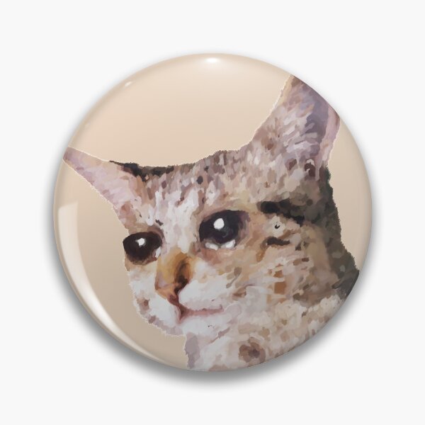 Item preview, a crying cat painting designed and sold by unepommedeterre.