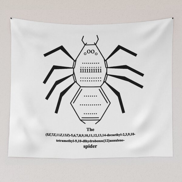 Item preview, Spider – IUPAC Nomenclature – Nerd – black designed and sold by Marcel Wirth.