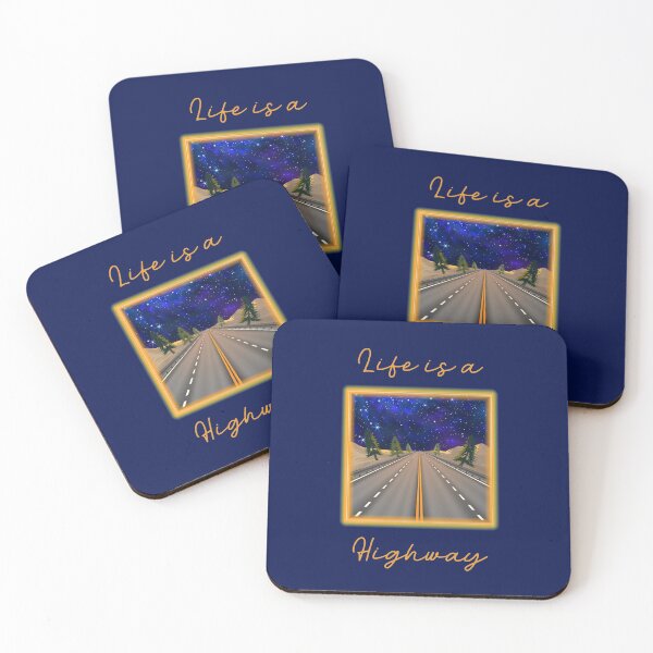 Item preview, Life is a Highway! (Nighttime on Grey) designed and sold by PawsitiveMum.