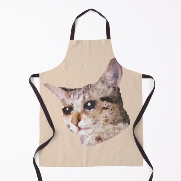 Item preview, a crying cat painting designed and sold by unepommedeterre.