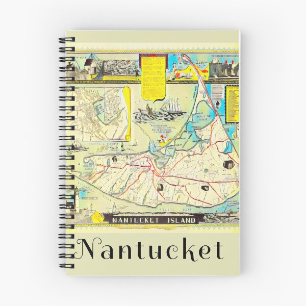 Item preview, Vintage Map Of Nantucket Island designed and sold by Mizjean.